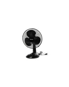 Impress 12 Inch 3 Speed Oscillating Table Fan in Black