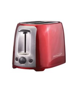 Brentwood 2 Slice Cool Touch Toaster ; Red and Stainless Steel